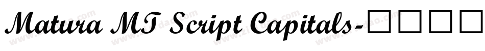 Matura MT Script Capitals字体转换